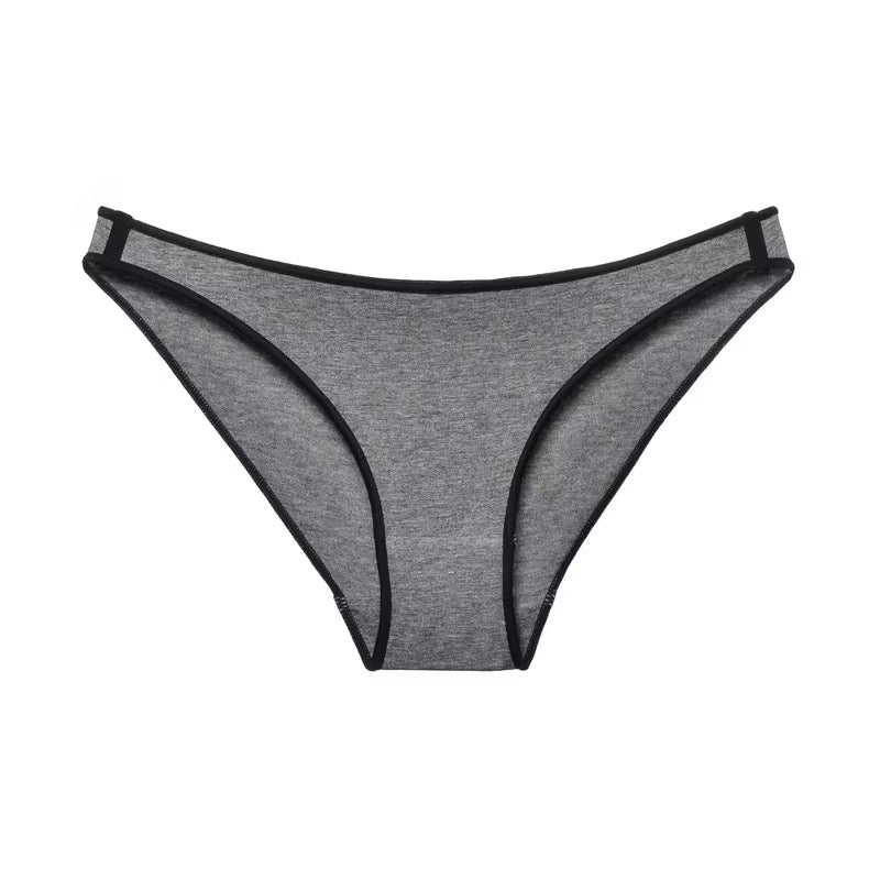 Women's Cotton High Cut Briefs Panties, Low Rise, Pack of 5