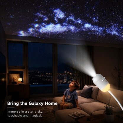 Galaxy Projector for Home – Mini Star Projector, Crystal Clear Picture, Night Light for Bedroom & Ceiling