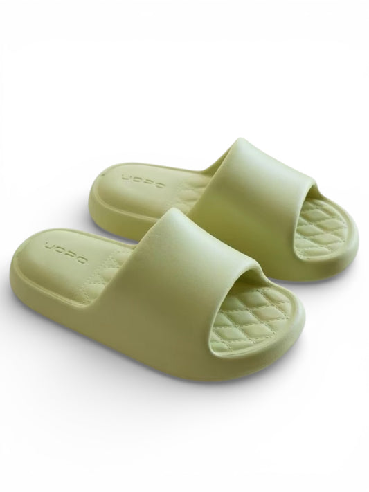 Men's & Women’s Cushioned Cloud Slippers – 1.5” Thick Soft Sole, Anti-Slip Comfort Slides for Indoor & Outdoor Use